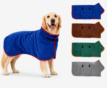 Furvella™ - Pet Bathrobe Towel-Quick Dry Absorbant Dog & Cat Bath Wrap