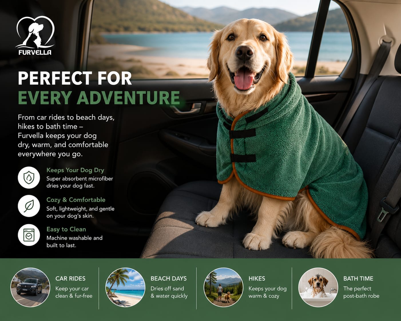Furvella™ - Pet Bathrobe Towel